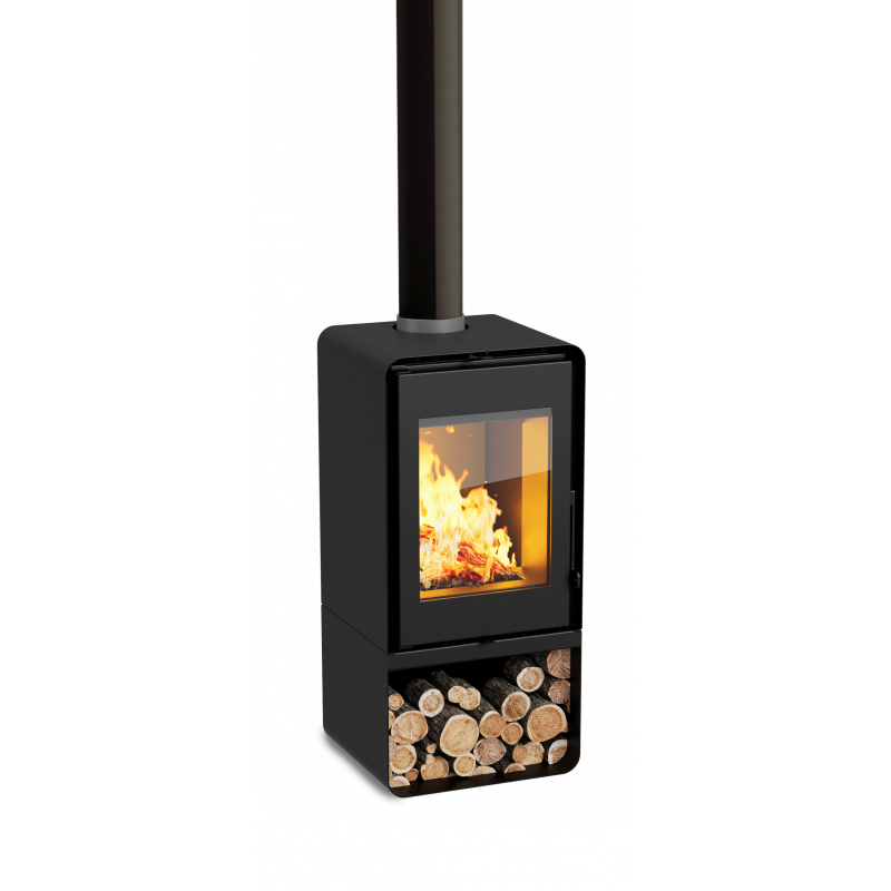 Poêle à bois Domino avec range bûche 8,5 kw ETNA Wood 6 Poêle à bois Domino avec range bûche 8,5 kw ETNA Wood – Image 6