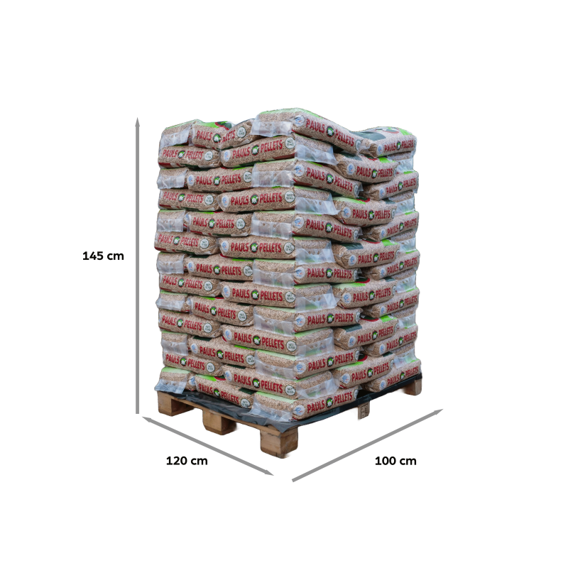 Granulés de bois PAULS Pellets - 104 sacs de 10kg 2 Granulés de bois PAULS Pellets - 104 sacs de 10kg – Image 2