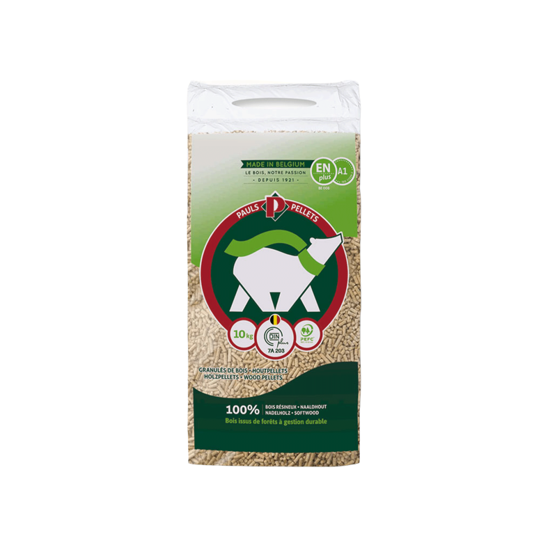Granulés de bois PAULS Pellets - 104 sacs de 10kg 1 Granulés de bois PAULS Pellets - 104 sacs de 10kg