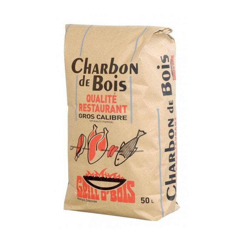 Charbon de bois solide GRILLO'BOIS par 50 l 1 Charbon de bois solide GRILLO'BOIS par 50 l